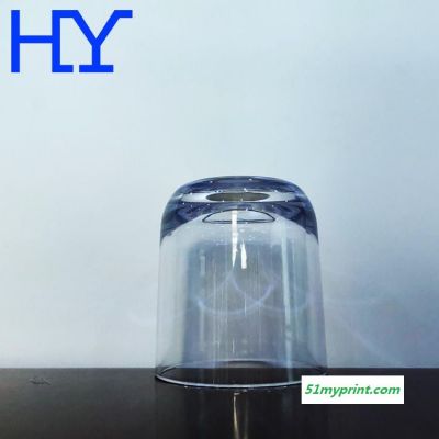 东莞400ml塑料水杯 鸿乐PC透明冷饮塑料杯 圆形厚底塑胶杯HY1088 印刷图案定制logo