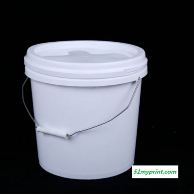 厂家直销8升塑料包装圆桶 食品级白色密封化工桶乳胶油墨涂料桶