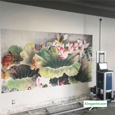 3d立体背景墙壁画自动绘画机器彩绘机