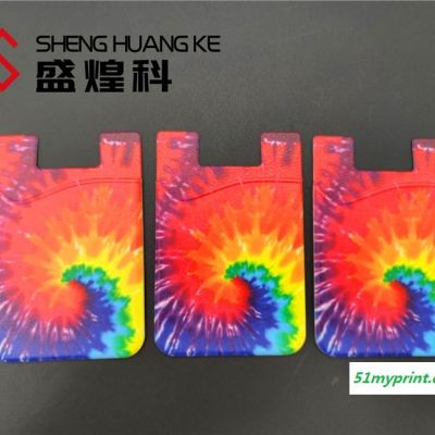 浙江电商小批量生产彩色图案硅胶卡套 硅胶数码彩印机