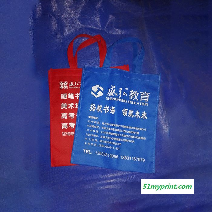 石家庄益阳公司环保宣传手提袋，超市购物袋手提袋