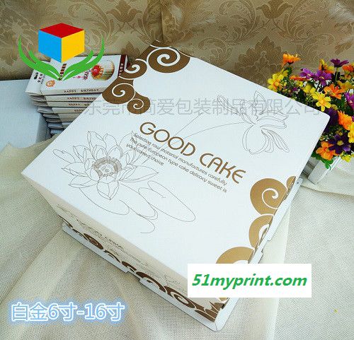 厂家推荐方形生日蛋糕盒  烘焙食品包装纸盒，东莞蛋糕盒