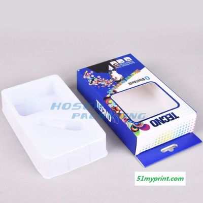 HOSEN 厂家定制 TECNO蓝牙包装盒 纸盒包装 PVC白片吸塑内托纸盒配套包装