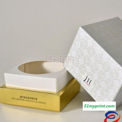 护肤品包装盒 金卡纸盒定做加工 胶印丝印烫金银方形纸盒