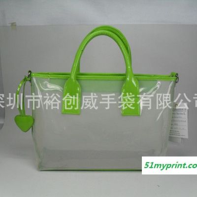 深圳龙岗手袋厂直销 PVC手袋 透明手提袋 时款包