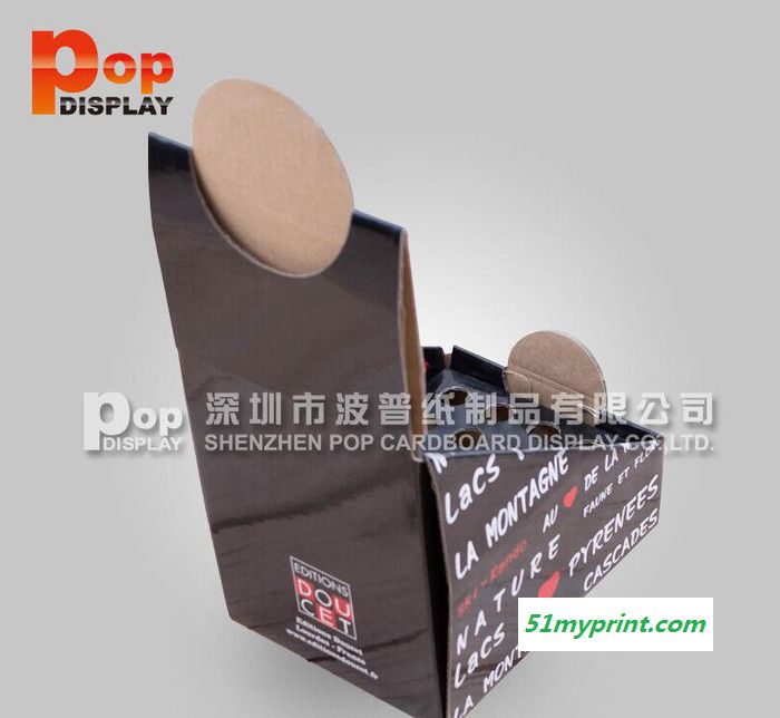 深圳大量生产瓦楞纸展示盒   义乌瓦楞纸盒子PDQ纸座台展示