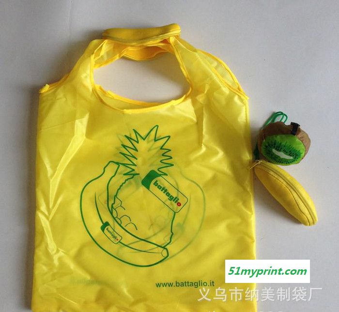 拉链折叠袋,水果手提袋,款式环保袋,香蕉环保袋,banana环保袋,香叫