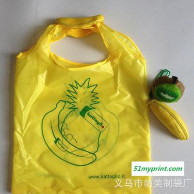 拉链折叠袋,水果手提袋,款式环保袋,香蕉环保袋,banana环保袋,香叫