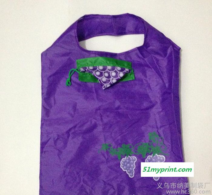 直销水果购物袋 葡萄手提袋环保礼品袋 造型涤纶礼品袋