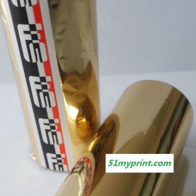 上海舜茂AMF18-DJ-01淡金色塑胶烫金纸 高亮度高强度烫金纸PP料专用烫金纸