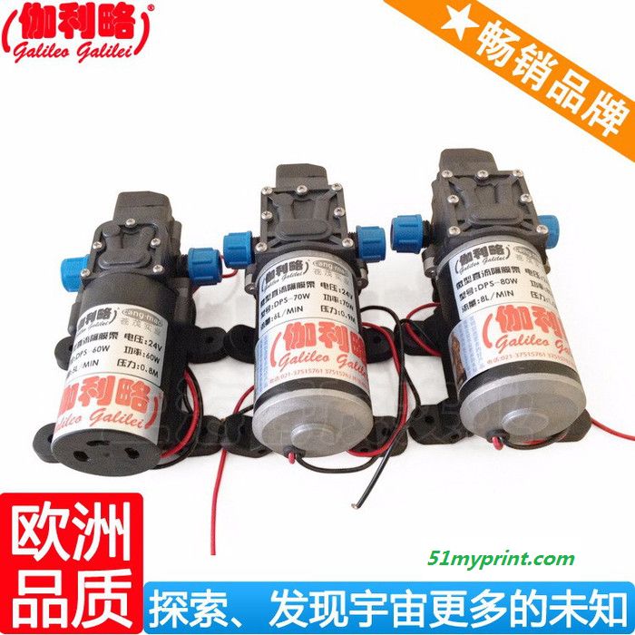 微型隔膜泵24v 立式高压清洗泵 电化铝喷雾泵 晋