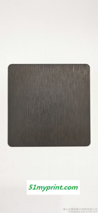 聚辉耀不锈钢供应 304不锈钢板材 拉丝黑钛无指纹哑油板质量保证欢迎来电咨询