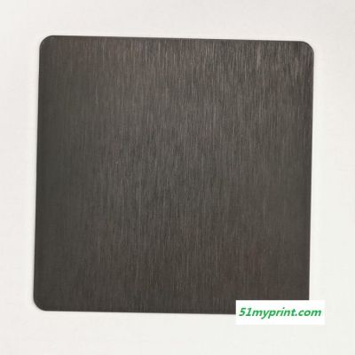 聚辉耀不锈钢 304不锈钢板 拉丝黑钛无指纹哑油板质量保证欢迎来电