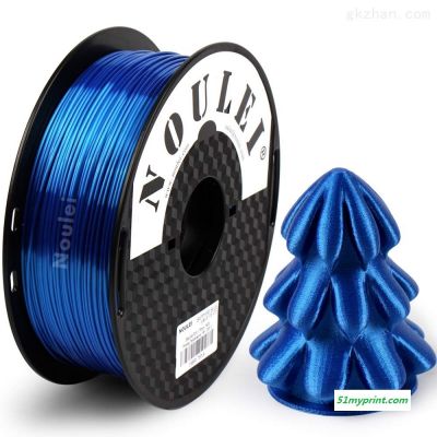 丝绸宝蓝PLA高光泽3D打印机耗材1.75mm