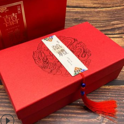 新款中国风喜糖盒子 结婚回礼盒 婚礼糖果盒创意礼品空盒