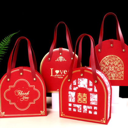 新中国风拱桥式订婚结婚礼金盒喜糖盒伴手礼成品礼品盒