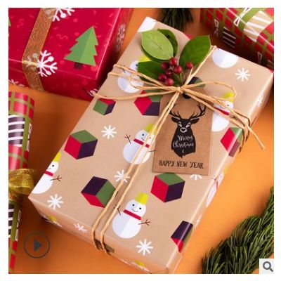 圣诞包装纸 派对礼品包装纸亮面糖果纸 圣诞礼物礼品包装纸批发