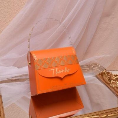 欧式喜糖盒结婚手提喜糖袋 中式婚礼创意糖盒ins糖果盒纸盒礼盒装
