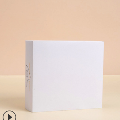 厂家直销定制白卡纸盒烘焙蛋糕装盒简约可印刷logo长方形抽屉盒