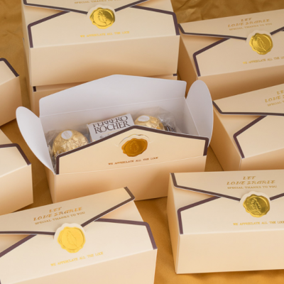 批发伴手礼盒子简约ins风结婚喜糖盒创意韩式空盒金色香槟色礼盒