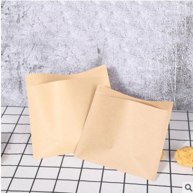 10*15(100只)牛皮纸防油纸袋肉夹馍纸袋酱香饼烧饼袋煎饼纸袋现货