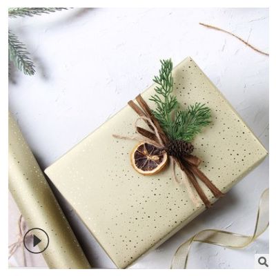 烫金礼品包装纸120克石头纸 圣诞节礼品情人节礼物包装礼盒纸