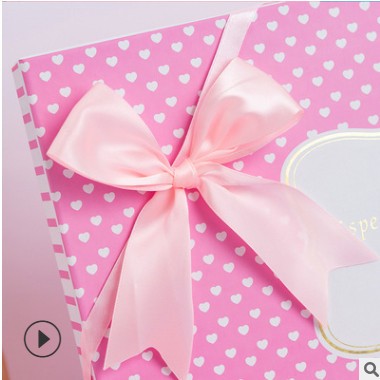 情人节爱心印花礼品盒化妆品礼物盒创意生日礼物包装盒现货