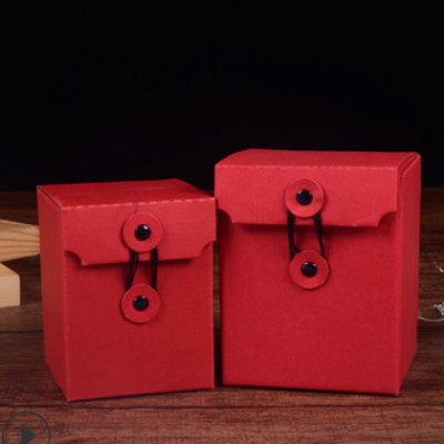 牛皮纸盒大红袍礼品包装茶具收纳盒二两特产盒子长方形茶叶包装盒