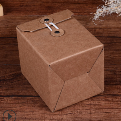 方形牛皮纸盒空白马克杯礼品包装盒定 制印刷lOGO通用广告纸盒