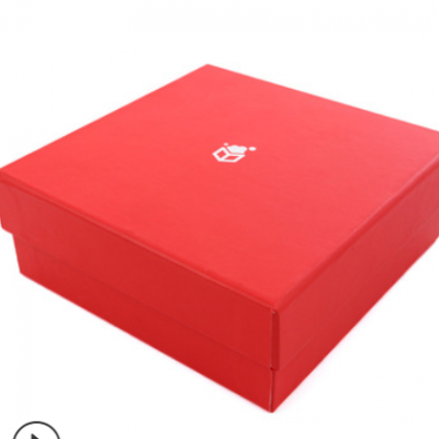 实力工厂专业定做礼品包装盒大红色正方形礼盒定制通用天地盖纸盒