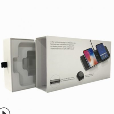厂家直销 手机无线冲包装盒 定制电子产品手机配件礼品盒包装