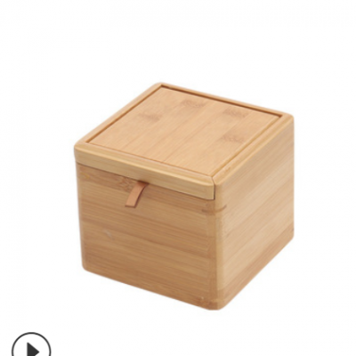 抽拉式收纳竹木盒简约古玩茶壶收纳盒复古中式茶具首饰包装盒厂家