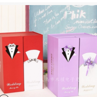 厂家定 做中高档礼物礼盒婚庆喜糖盒产品包装盒时尚纸盒定 制批发