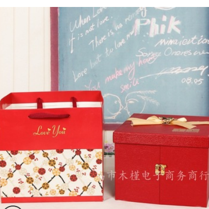 厂家批发 精美手提纸盒 通用婚庆喜糖盒 食品包装盒