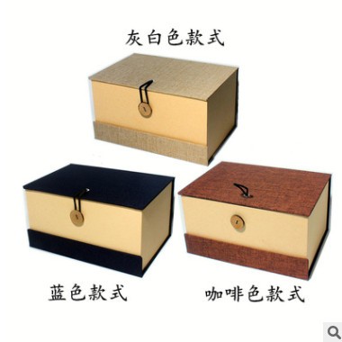 新款热销紫砂壶建盏礼品包装盒 陶瓷茶具一壶二杯长方形锦盒定制