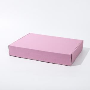源头厂家飞机盒 粉色满版水印 内白纸盒 服装 礼品 饰品 内衣盒