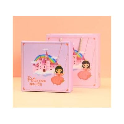 卡通儿童生日礼物盒宝宝满月周岁伴手礼盒小孩发卡玩具礼品包装盒