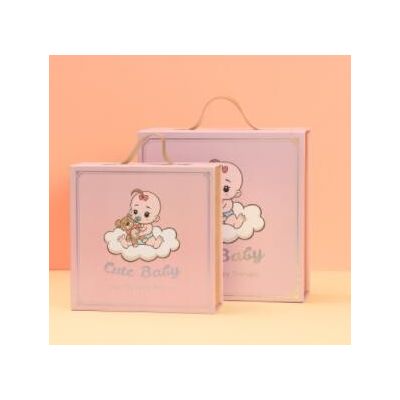 卡通宝宝满月喜蛋礼品包装盒儿童周岁生日礼物盒小孩出生伴手礼盒