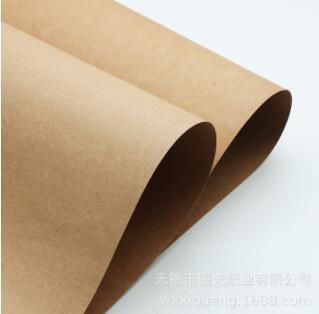牛卡纸卷筒木浆牛皮纸礼盒包装纸再生纸105克黄色包装牛皮纸批发