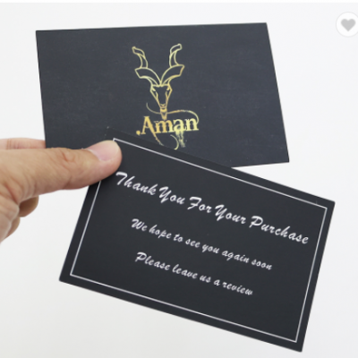 custom thank you hand made greeting cards for small business