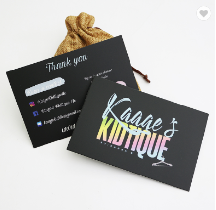 Custom Logo High Quality birthday cards Thank You Cards for small business / 1