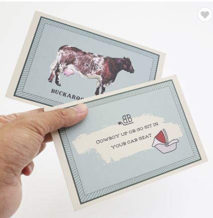 Cheap Custom Thank you card for businesses greeting thank you printing card with logo / 1