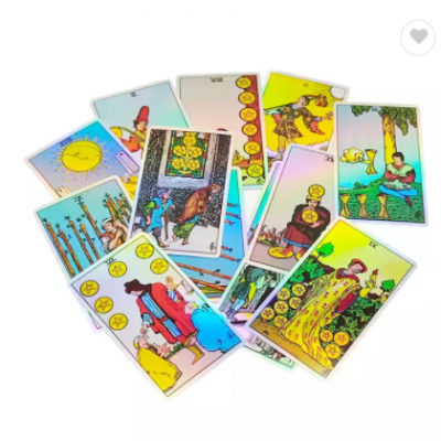 Wholesale Holographic Tarot Oracles Customized silver Gold foil Tarot Cards Wholesale Printing Oracl