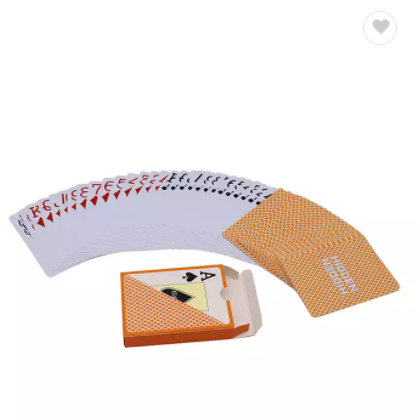 Plastic Poker Waterproof Playing Cards Gold Plated Creative Gift Durable Poker Card Custom Logo / 3