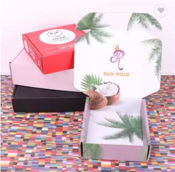 Custom Cheap Two Sides Printing Hot Foiled Logo Mailer Box Corrugated Gift Shipping Box / 2