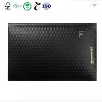 Custom Black Printed Poly Bubble Mailer Shipping Bags Courier Delivery Bag Stronger protection bag f / 2