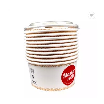 SENCAI Free Sample Customized Food Grade Products Paper Bowl With Plastic Lid