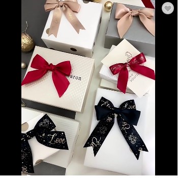 Yama Factory Custom Pre Made Stretch Self Adhesive Ribbon Bow Gift For Christmas And Bottle / 2