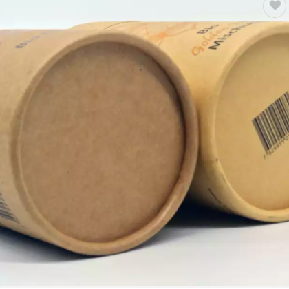 Customized boxes paper recycled Tea packaging foil lined paper tube / 3