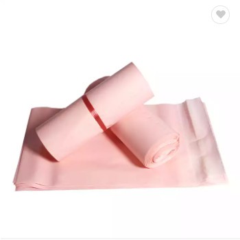 10X20'' Light Pink Plastic Mailing Bags Cheap Express Packaging Bags Custom Color / 2
